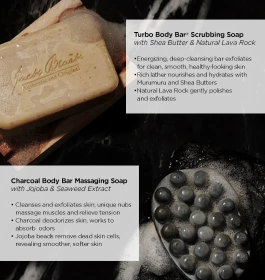 Charcoal Body Bar Massaging Soap